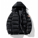 S&uuml;gistalvine vabaaja soe paksud meeste parkjad jakid Harajuku sulemantel Meeste kapuutsiga Parka v&auml;lir&otilde;ivad leivajope 4XL must