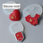 Patriootiline Auto &Otilde;huava Vorm Auto Aroomiteraapia Klamber Kips DIY Materjal Silikoonvorm K&uuml;psetusk&uuml;psise Vorm A