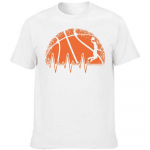 Naljakad Korvpalli S&uuml;damel&ouml;&ouml;gi T-s&auml;rgid Suvine Stiil Graafiline Puuvillane T&auml;navamood L&uuml;hikeste Varrukatega Korvpallis&otilde;prade Kingitused T-s&auml;rk Meestele77899 S valge