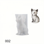 Ise ise teha armas loomake v&auml;ike rebane 3D vorm silikoonvorm tsementkrohvi vormi savik&uuml;&uuml;nalde valmistamiseks kodu lauakaunistuse meisterdamiseks