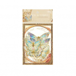 20 tk liblikakleepsud s&auml;delevad holograafilised l&auml;bipaistvad esteetilised kleebised kunstižurnaalide pidamiseks, scrapbook'i jaoks, junk-žurnaali jaoks, kaarditegemiseks, DIY k&auml;sit&ouml;&ouml; jaoks roheline