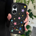 V&auml;rvitud muster Big Wave Edge pehme silikoon materjal Macaron telefoni &uuml;mbris p&otilde;rutuskindel kaitsev kummist &uuml;mbris OPPO Reno Realme jaoks Realme Narzo 10 roosa