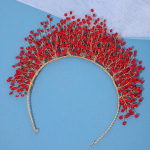 Luksuslik Pulmakristall Peapael Kuninganna Kroonid Tiarad Naised Kuupmeetriline Tsirkoon Peakatted Pruudi Diadeem Juukseehted Aksessuaarid