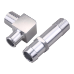 2*Chevy V8 mootoritele K&uuml;ttevooliku Alumiiniumliitmik 3/4 Veepump 5/8 Sisselaske