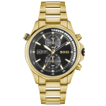 Hugo Boss 1513932 Globetrotter Kronograaf Meeste K&auml;ekell 44 kuld