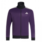 Adidas 3-triibuline dressipluus Mugav Moodne Mitmek&uuml;lgne &Uuml;hev&auml;rviline Jakk Meeste Jakk Legendaarne-Lilla KT0839 XXS