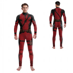 Coswear Tight Fitting Stage Performance Suit Jumpsuit Tight Pants Stage Set M punane