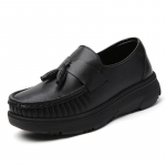 Naiste platvormkiilud, vabaajajalatsid, mokassiinid, pehmed &otilde;endusjalatsid, hingavad, mugavad, libisemiskindlad valged &otilde;endusjalatsid 34