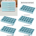 Mitme sektsiooniga ehtekarp k&otilde;rvar&otilde;ngaste ja v&auml;ikeste esemete jaoks - Kodu hoiustamine ja organiseerimine