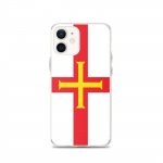 Coque iPhone 12 - Drapeau de Guernesey - Silikoonist supp - Protection Compl&egrave;te - Design L&eacute;ger
