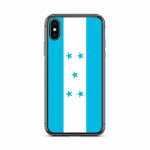 Coque iPhone &ndash; Drapeau Honduras &ndash; Supp &ndash; Mitmev&auml;rviline &ndash; &Uuml;hilduv iPhone XS &ndash; Plastikust l&auml;bipaistev