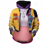 UUS Meeste Naiste KPop Deemonik&uuml;ttide Kapuutsiga Pusad Streetwear Harajuku Vabaaja Multifilmiprindiga Kapuutsiga Pullover Higipusad XS