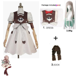 Anime Jibaku Shounen Hanako Kun Nene Yashiro Cosplay Kost&uuml;&uuml;m T&auml;iskomplekt Tualetist S&otilde;ltuv Kleit M gray