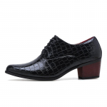 Uued Krokodillikujulised Meeste K&otilde;rgendusega Kingad Formaalne Nahk Pruunid Meeste Mokassiinid Treeningskingad Moodsad Meeste Vabaajas Kingad Zapatos Hombre 38 must