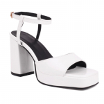Elegantsed Naiste Gladiaatorsandalid Suvekingad Platvorm Peep-Toe Valge Must K&otilde;rged Kontsad Pl&auml;tud Naiste Peokleidid Br&auml;nd 35 valge