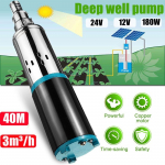 12V/24V DC 3m3/h 180W P&auml;ikeseenergia S&uuml;vaveepump Roostevabast Terasest Sukelpump 12V