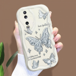 Armas koomiksimustriga kreemjas tekstuuriga korpus Lainelise servaga pehme silikoonkaanega telefoni&uuml;mbris Huawei Honor Infinix Tecno iPhone'i jaoks Infinix Hot 20