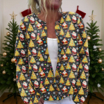 Naiste j&otilde;ulukampsun Armas l&otilde;bus j&otilde;ulukampsun S&uuml;gis ja talv Pikkade varrukatega kootud kampsun XXL kollane