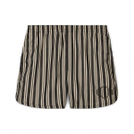 Nike X Bode koost&ouml;&ouml; Astro Grabber SS24 Triibulised Elastsed Keskmise V&ouml;&ouml;kohaga Liibuvad Soojad Vabaaja L&uuml;hikesed P&uuml;ksid Unisex l&uuml;hikesed p&uuml;ksid Must Valge FJ0206-125 XL