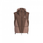 Adidas Originals X Hamcus Koost&ouml;&ouml; FW23 V&auml;rviplokk Tepitud Logo Pingutusn&ouml;&ouml;riga T&otilde;mblukuga Puhvisvest Unisex Vestid Pruun IU4840 XXS