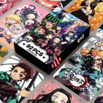Deemonite tapja: Kimetsu no Yaiba Lomo Kaart Fotokaart 60 tk Kleebis 32 tk Tanjiro Nezuko Shinobu Anime Fotokaart Kaup