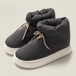 K&otilde;rge &uuml;laosaga puuvillased sussid naistele talvel Uues stiilis &uuml;ler&otilde;ivaste kott ja kodu soojad, libisemisvastased, veekindlad puuvillased kingad naistele 43-44 tumehall v&auml;rv