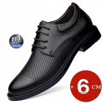 Mood Suvine &Otilde;&otilde;nes &Auml;rimehed Oxford Nahast Kingad Lift Mees K&otilde;rguse Suurendamise Sisetald 6CM Ametlik Hingav Suur Suurus 35-47 40