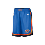Nike Oklahoma City Thunder Dri-FIT 19-20 Hooaeg SW F&auml;nni V&auml;ljaanne Triibuline Meeskonna Logo Korvpallip&uuml;ksid Meeste p&uuml;ksid Sinine AV4974-403 L