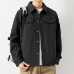 Meeste rev&auml;&auml;ridega &auml;riline vabaaja jope kevadine ja s&uuml;gisene lahtine mitmek&uuml;lgne tuulekindel 3XL must