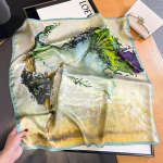 100% Looduslik Ehtne Siidist Sall Naiste Bandana Ruudukujulised Sallid Wrap Taskur&auml;tik Mooruspuu Kevadmoe Luksus Suvi K&otilde;rge Kvaliteet Hijab Real silk 53x53cm