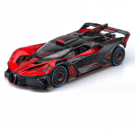 1/24 Bugatti Bolide Sulamist Sportauto Mudel Die-cast & M&auml;ngus&otilde;idukid Metallist Kontseptsiooniauto Mudel Simulatsioonheli ja Valgus Laste kingitus punane