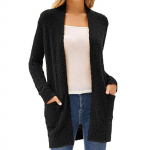 Women's fashionable solid-color long-sleeved coat XL must