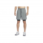 Nike Dri-FIT Unlimited &Uuml;hev&auml;rvilised Tikitud Logoga Kahe-&uuml;hes Vabaaja L&uuml;hikesed P&uuml;ksid Meeste l&uuml;hikesed p&uuml;ksid Suitsuhall DV9335084 S