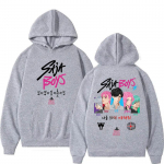 Vanaaegse graafikaga tr&uuml;kk Saja Boy K-Pop Kapuutsiga pusa Naised Mehed Vabaaja Hip-Hop T&auml;navamood Pikkade varrukatega Fliisist Pullover Unisex Dressipluusid 4XL