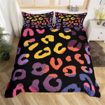 Leopardi Gepardi Tekikott &Uuml;heinimesevoodile Sebra Madu Kaelkirjak Loomanaha Prindiga Tekikott Abstraktne Geomeetriline Lapit&ouml;&ouml; Voodipesukomplekt EU single(135x200cm)