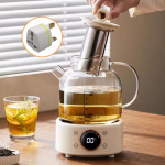 1,2L Suure mahutavusega t&auml;isklaasist tervisepott, p&uuml;siva temperatuuriga veekeetja, majapidamises kasutatav v&auml;ike multifunktsionaalne lille teekann glass pot Tea Filter