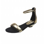 Kontsadega Sandaalid Naistele Leopard Mustriga Paksude Kontsadega Kingad Moodne Disainer Uus 2025 Suvine Sussid Trend Vabaaja Jalutamiseks Zapatillas De Mujer 35 kuld