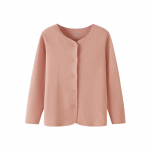 Yiershuang Women's Wormwood Self-Heating 3-Layer Thickened 100% Cotton Thermal Cardigan L