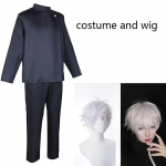 Gojo Satoru Cosplay Kost&uuml;&uuml;m Keskkooli Vormiriietus &Uuml;likond Halloweeni Kost&uuml;&uuml;m Mehed T&auml;iskasvanud Gojo Satoru T&auml;iskomplekt XXL