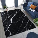 2026 Luksuslik Marmor Must Roheline Kuld V&auml;rviline Kivi Tekstuuriga Vaip Magamistoa Elutoa Diivani Kodu Uksemati Kaunistus, Libisemisvastane Matt 70x100cm( 27x39in )