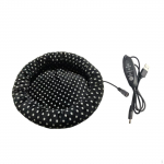 Pet Heating Pad Washable Plush Soft for Cat Dogs Warm Leopard print Black dots