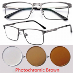 0 -0,5 -0,75 Kuni -6,0 Metallist T&auml;israamiga P&auml;ikese Fotochromeerivad Ruudukujulised Retseptiprillid Silindrilise J&otilde;uga Myopia -6.0