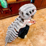 Dinosauruskeletri rekvisiidid Lapsed T&auml;iskasvanud Kawaii Armas Kantav Mask Halloweeni Pidu Karneval Rollim&auml;ngu Kost&uuml;&uuml;m Naljakas Peakate 85CM