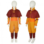 Anime Avatar Aang Cosplay Kost&uuml;&uuml;m Katara Cosplay Avatar Viimane &Otilde;huvalitseja T&auml;iskasvanud Laps Riietus Karnevali Rolli m&auml;ngimise &Uuml;htne Mehed Naised XL 55-60kg beež