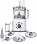 Robot multifonctions BOSCH MultiTalent3 MCM3100W &ndash; plus de 20 fonctions &ndash; 800 W &ndash; Capacit&eacute; de 2,3 L &ndash; Blanc/Gris