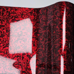 High Glossy Red Black Blue Forged Carbon Fiber Stickers on Car Decals Decals for Vehicle Wraping Vinyl Wrap Car Film Cover Auto 30CMX100CM