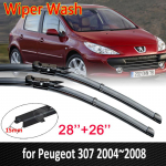 Car Wiper Blades for Peugeot 307 307SW 307CC hatchback sedan 2004~2008 SW CC Front Windscreen Windshield Wipers Car RHD