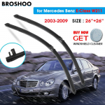 Auto klaasipuhasti hari Mercedes Benz E-Class W211 26 ;+26 ; 2003-2009 Auto tuuleklaasi klaasipuhastite terad, sobivad k&uuml;ljetihvtiga Right Steering 2626