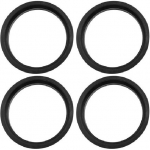Car Hub Centric Rings Wheel Bore Center 57.1mm ID to 66.6mm OD - 4pcs Black P