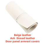 Khaki Beige leather Door panel armrest covers Black For Volkswagen Golf 4 MK4 Jetta Bora 1998 1999 2000 2001 2002 2003 2004 2005 Ash thread